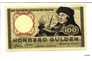 25436 - 100 Gulden, Erasmus  *    *                      PROMO