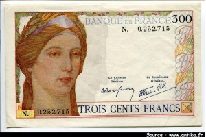 43086 - 300 FRANCS - Type 1938