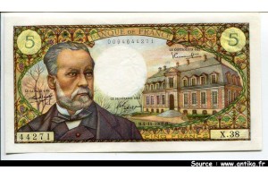 43157 - 5 FRANCS PASTEUR - Type 1966