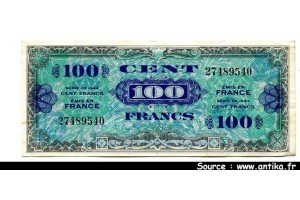 47698 - 100 FRANCS Verso 