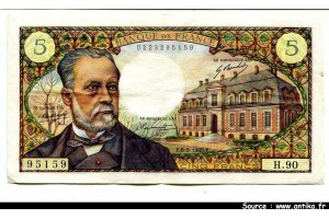 50953 - 5 FRANCS PASTEUR - Type 1966