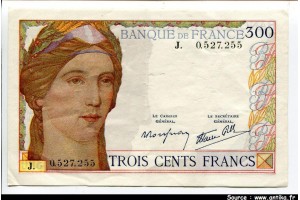 54133 - 300 FRANCS - Type 1938