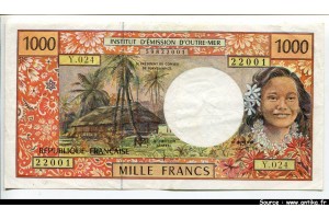 54863 - 1000 Francs Huttes & Palmiers  AlphY.24  Sign 8