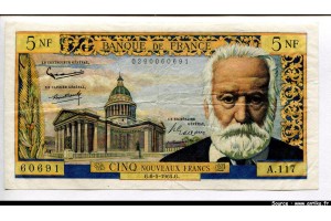 64285 - 5 NF VICTOR HUGO - Type 1959