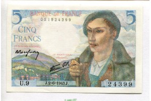 67122 - 5 FRANCS BERGER - Type 1943