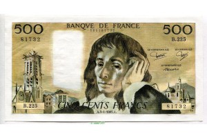 67248 - 500 FRANCS PASCAL - Type 1968