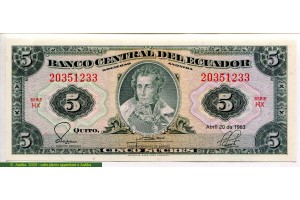 68858 - 5 Sucres Antonio José de Sucre    *    *
