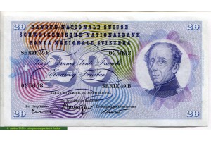 71152 - 20 Francs Général Gullaume -Henri Dufour     *    *   *    *   *
