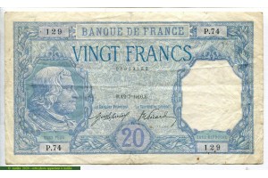 71654 - 20 FRANCS BAYARD - Type1916