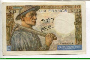 73060 - 10 FRANCS MINEUR - type 1941