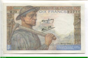 75985 - 10 FRANCS MINEUR - type 1941