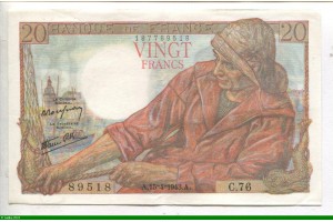76004 - 20 FRANCS PECHEUR - Type 1942