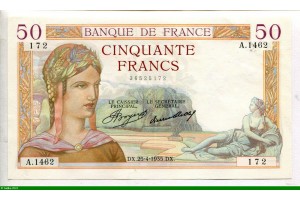 76012 - 50 FRANCS CERES - Type 1933