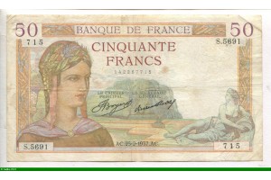 76014 - 50 FRANCS CERES - Type 1933