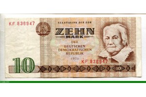 76244 - 10 Mark Clara Zetkin  Chiffre Rouge KF 836947