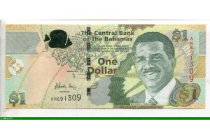 76358 - 1 Dollar Sir Lynden O.Pindling    *    *