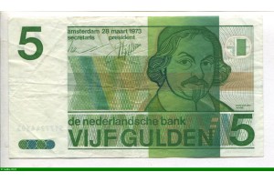 77035 - 5 Gulden poète néerlandais Joost van den Vondel