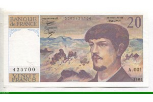 78312 - 20 FRANCS DEBUSSY - Type 1980