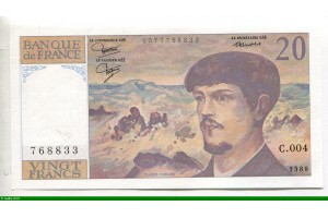78314 - 20 FRANCS DEBUSSY - Type 1980
