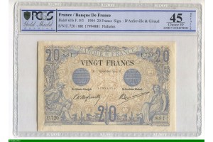 78409 - 20 FRANCS NOIR - Type 1873