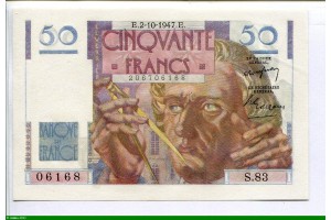 80053 - 50 FRANCS LE VERRIER - Type 1946