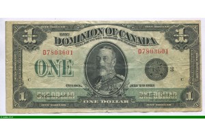 81491 - 1 Dollar Dominion Portrait du roi George V