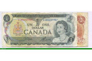 81496 - Lot de 2 Billets   1 & 2  Dollars Elizabeth II