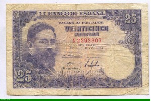 81535 - 25 Pesetas Isaac Albéniz