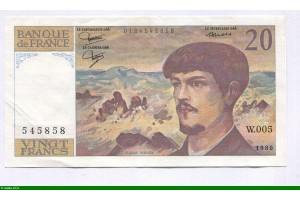 82215 - 20 FRANCS DEBUSSY - Type 1980