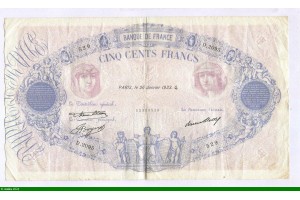 82223 - 500 FRANCS BLEU &  ROSE - Type 1888