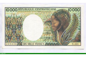 82789 - 10000 FRANCS Femme stylisée