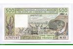 82911 - 500 FRANCS Viel Homme & Troupeau de Zébus