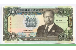 83506 - 200 Shilingi Président Daniel Toroitich Arap Moi