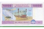 84496 - 10000 FRANCS Jeune Fille & Banque E.A.C   T:Congo
