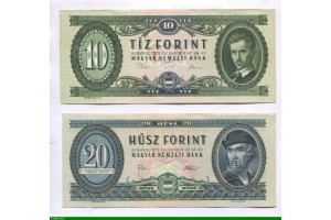 85554 - Lot  de 2 billets  10 & 20 Forint