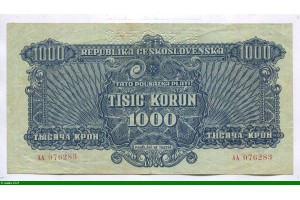 85689 - 1000 Korun Bleu SPECIMEN
