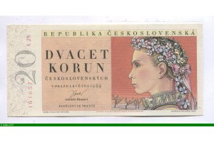 85694 - 20 Korun Femme Coiffure florale & perforation 3 Trous