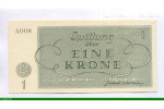 85704 - 1 Krone Ghetto de Théreisienstadt Occupation Allemande