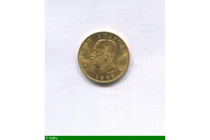86179 - 20 LIRE VICTOR EMMANUEL II  6,48 gr