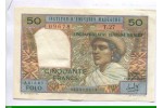 86373 - 50 FRANCS/10 ARIARY Jeune Femme Malgache