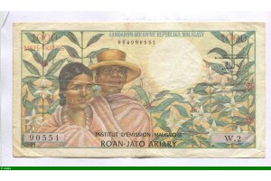86375 - 1000 FRANCS /200 ARIARY Couple Malgache