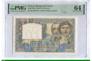 86381 - 20 FRANCS SCIENCE & TRAVAIL - Type 1940