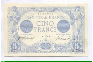 86385 - 5 FRANCS BLEU - Type 1905