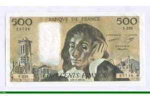 86399 - 500 FRANCS PASCAL - Type 1968