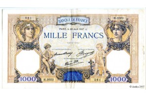 11520 - 1000 FRANCS CERES & MERCURE - Type 1927 modifié