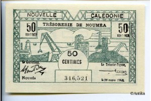 22648 - 50 CENTIMES  Dock - Cerf   NOUMEA
