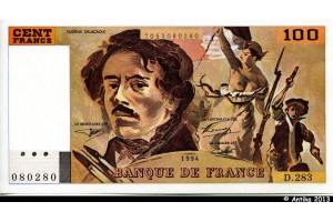 38874 - 100 FRANCS DELACROIX - Type 1978 