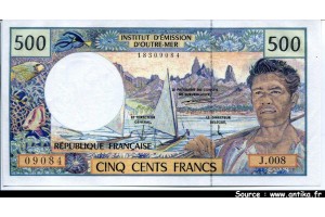 42878 - 500 FRANCS Polynésien République Française