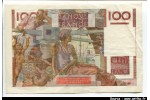 54124 - 100 FRANCS JEUNE PAYSAN - Type 1945 filigrane inversé