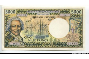 54352 - 5000 FRANCS Bougainville & Trois Mâts